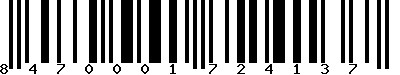 EAN-13 : 8470001724137