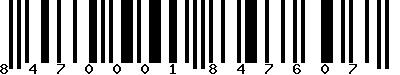 EAN-13 : 8470001847607