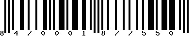 EAN-13 : 8470001877550