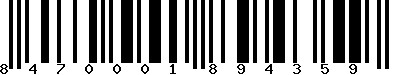 EAN-13 : 8470001894359