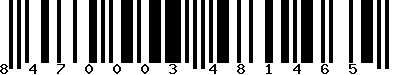 EAN-13 : 8470003481465